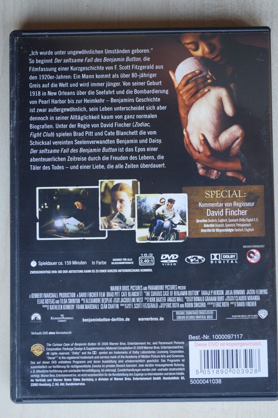 Alle DVDs: Der seltsame Fall des BENJAMIN BUTTON (219) – Gebraucht aus Reutigen von DONDON55 1