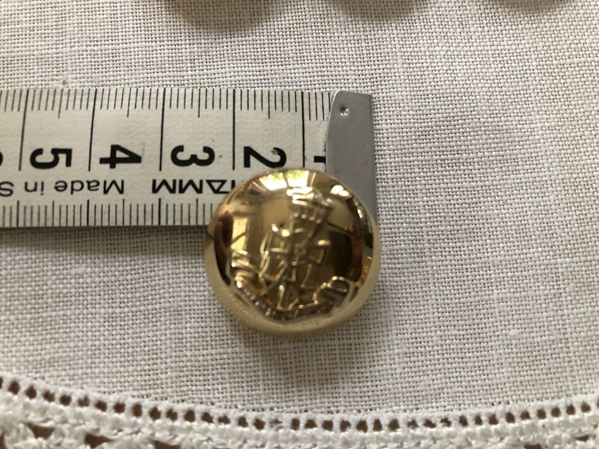 Bottoni: 8 Stk. Knöpfe goldfarben – Usato da Sirnach venduto da Goforit2001 7