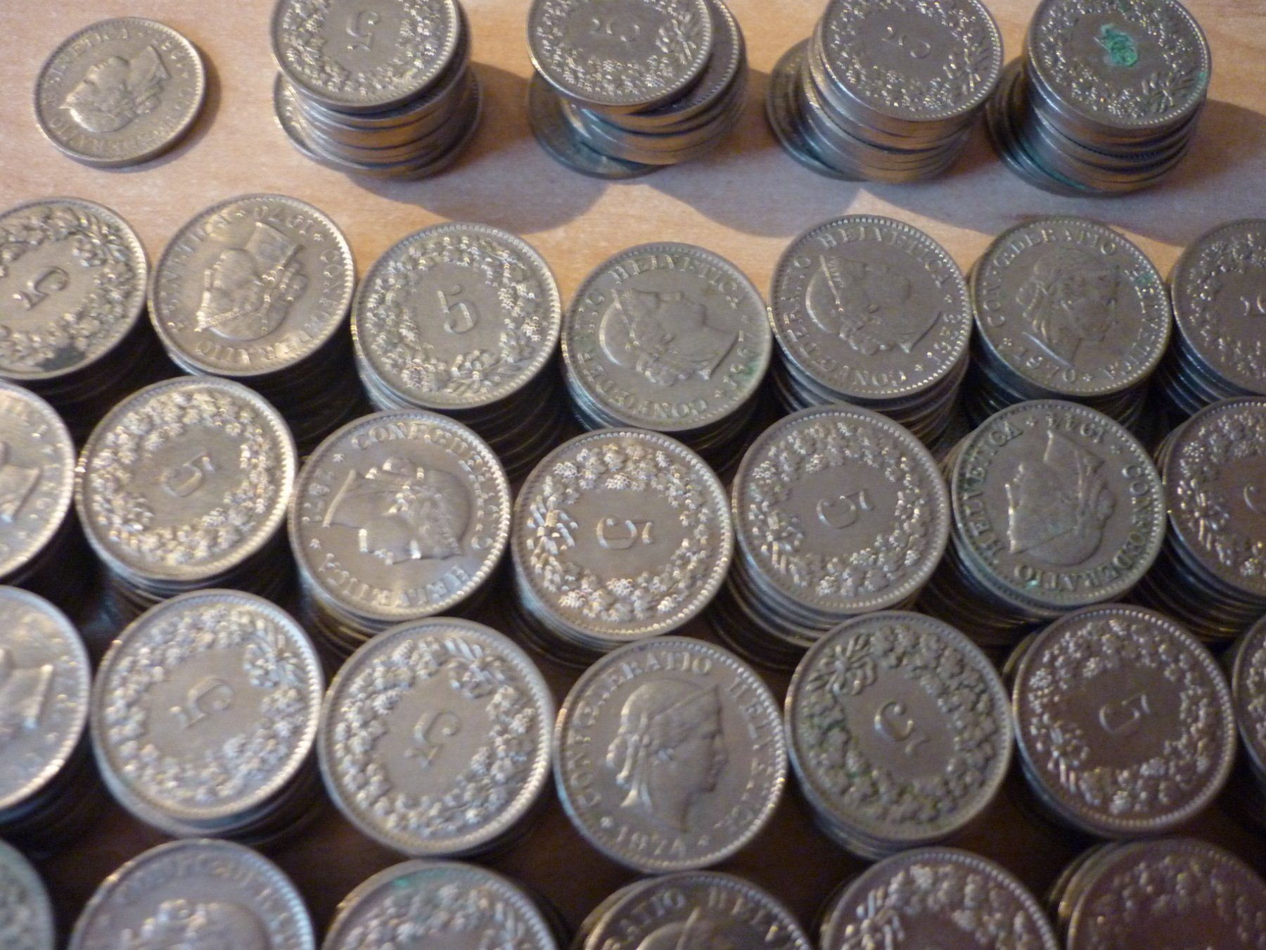 Tutti le monete: 5 Rappen Sammlung 1.480 gr. – Usato da Zürich venduto da gallienus 2