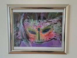Originalbild / Unikat Venezianische Maske mixedmedia Technik