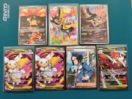 7 Pokemonkarten von Ascended Heros