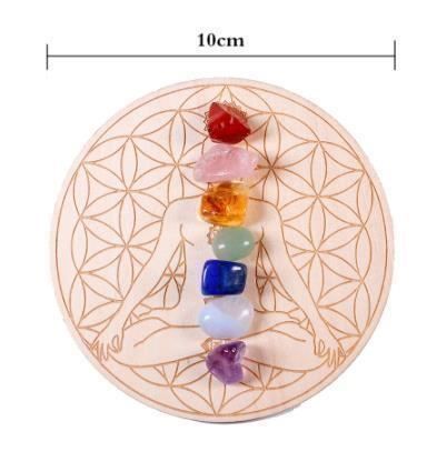 Minerali & Pietre curative: 7 Heilsteine + Holzplatten - Chakra – Nuovo e nell'imballaggio originale da Gurmels venduto da Swisspod 2