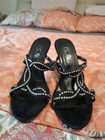 Elegante Sandaletten, schwarz, Grösse 39, wie neu