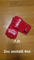 MMA Handschuhe rot 2oz anstatt 4oz