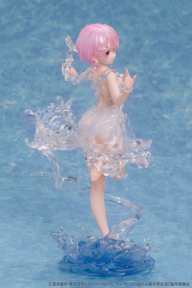 Statuette: Re:Zero 1/7 Ram Aqua Dress 23 cm – Nuovo e nell'imballaggio originale da St-Imier venduto da ATTAKSHOP 3