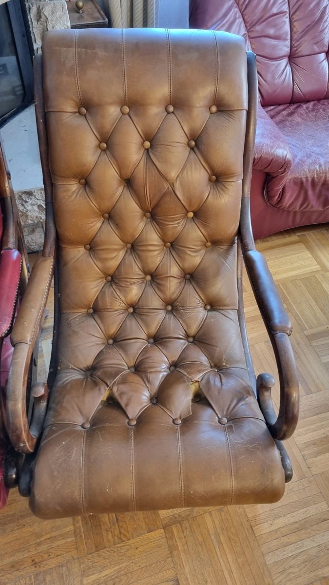 Sessel: 3 Sessel im Chesterfield Stil – Gebraucht aus Wohlen AG von Baboom 4