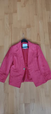 Leinenjacke rot Grösse M