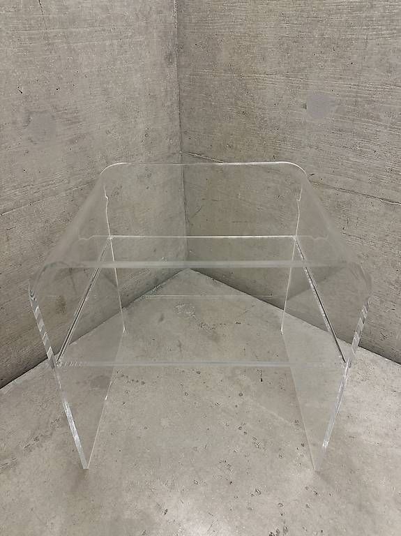 Tavoli: Side table + shelf plexiglass 🤍 Beistelltisch Plexiglas – Usato da Zuerich venduto da mas925 3