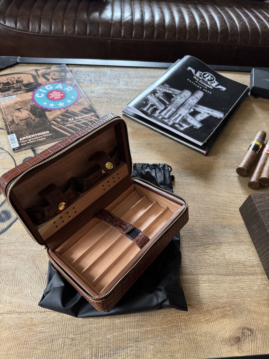 Zigarren: Cigar Case Croco Leather – Neu (gemäss Beschreibung) aus Seuzach von Wolf936 2