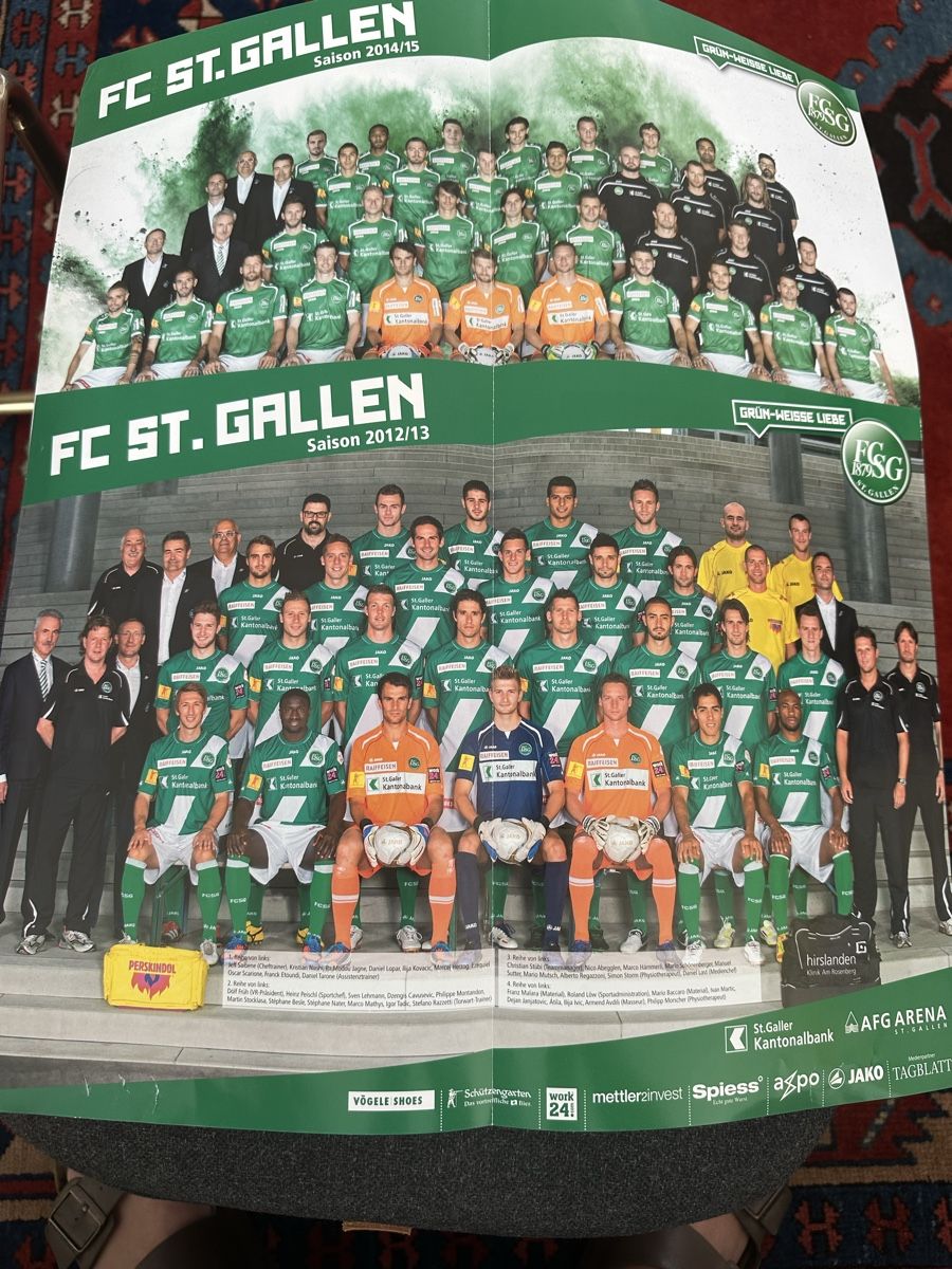 Sammelbilder & Trading cards: FCSG Mannschaftsposter 12/13 und 13/14 – Neu (gemäss Beschreibung) aus Wettingen von Phibras