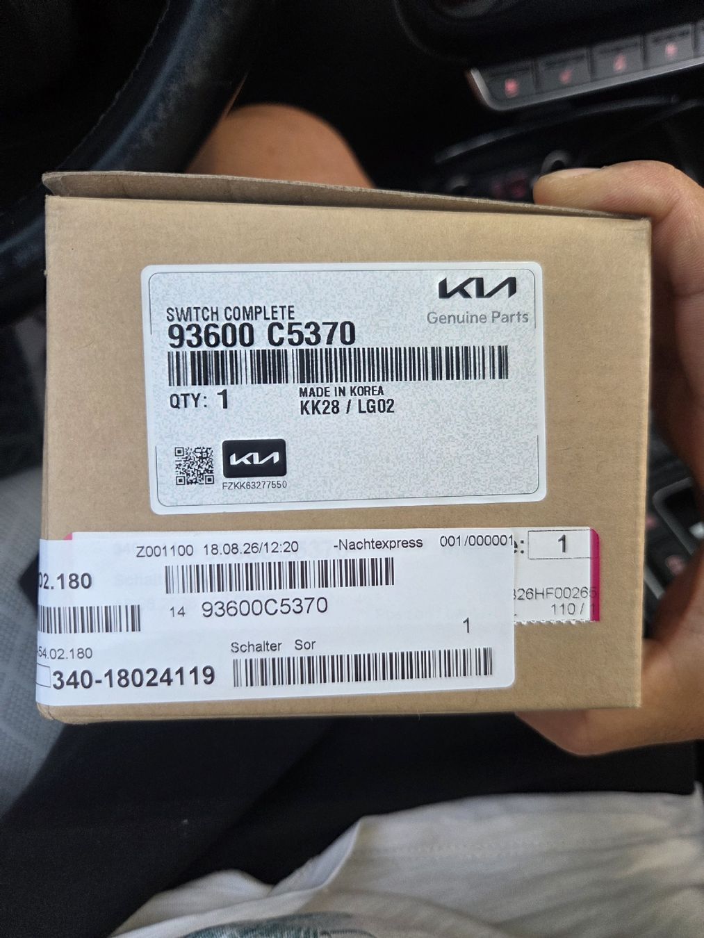 Kia Tutti pezzi di ricambio auto: Kia Schalter 93600-C5370 gebraucht – Usato da Studen BE venduto da sesa90 2