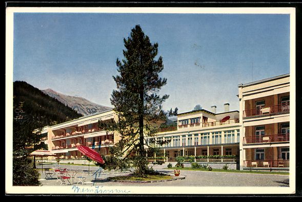 Ansichtskarten: AK Davos, Sanatorium Wolfgang – Gebraucht aus Berlin von bartko-reher