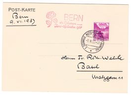 Carte de Bern BPA A38 pour Basel le 9.VI.37
