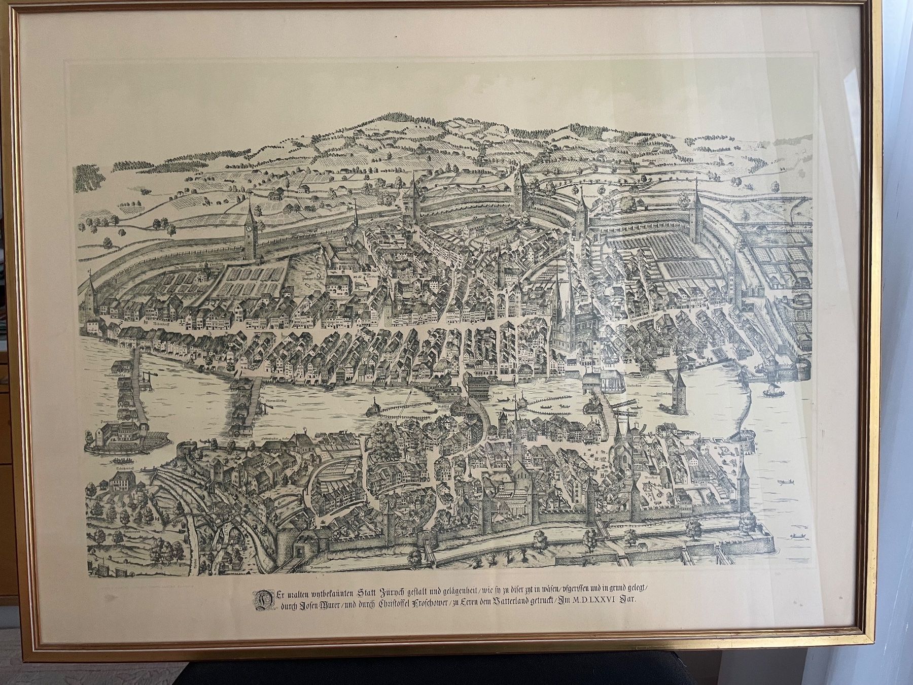 Grafica & Litografie: Bild Stadt Zürich – Usato da Unterägeri venduto da Muggenstutz03