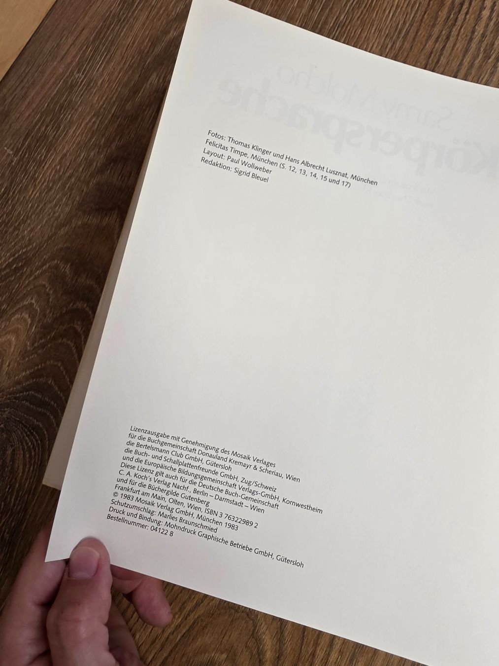 Bücher: Buch "Körpersprache" von Samy Molcho – Gebraucht aus Nebikon von Japostyle 1