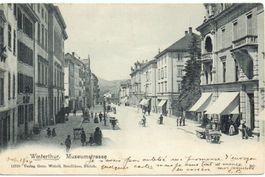 WINTERTHUR Museumstrasse belebt - gel. 1904