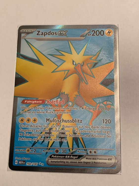 Zapdos Ex Full Art Deutsch Pokemon 151 (Gebraucht) in Rorschacherberg ...