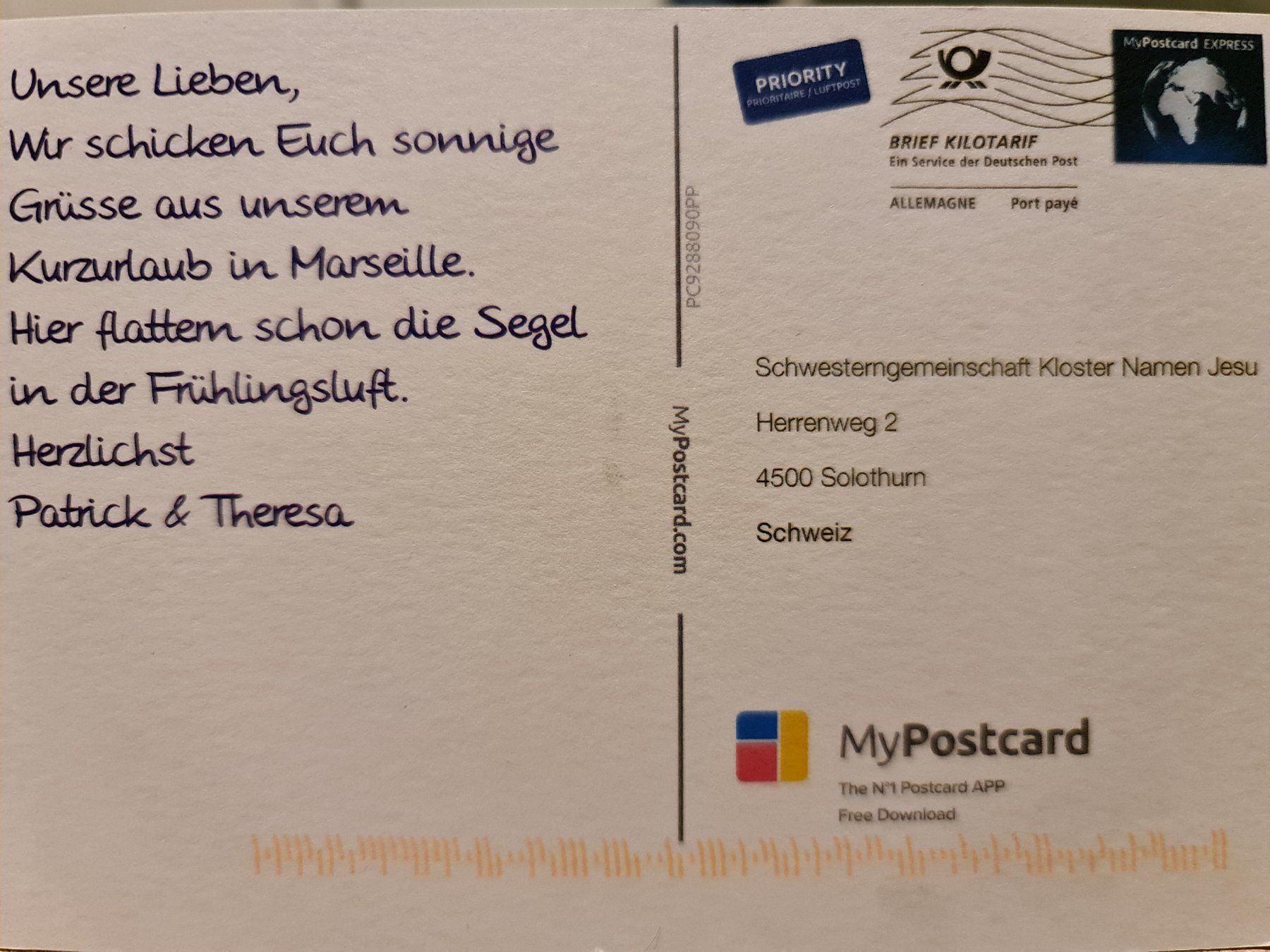 Cartoline postali: Ansichtskarte Kathedrale Marseille Frankreich – Usato da Dintikon venduto da Vexi 1