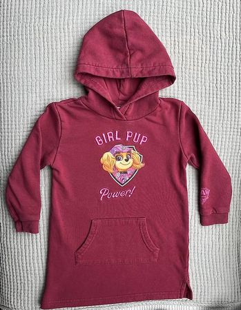 Gr. 98/104 Paw Patrol Sky Pulloverkleid bordeaux rot