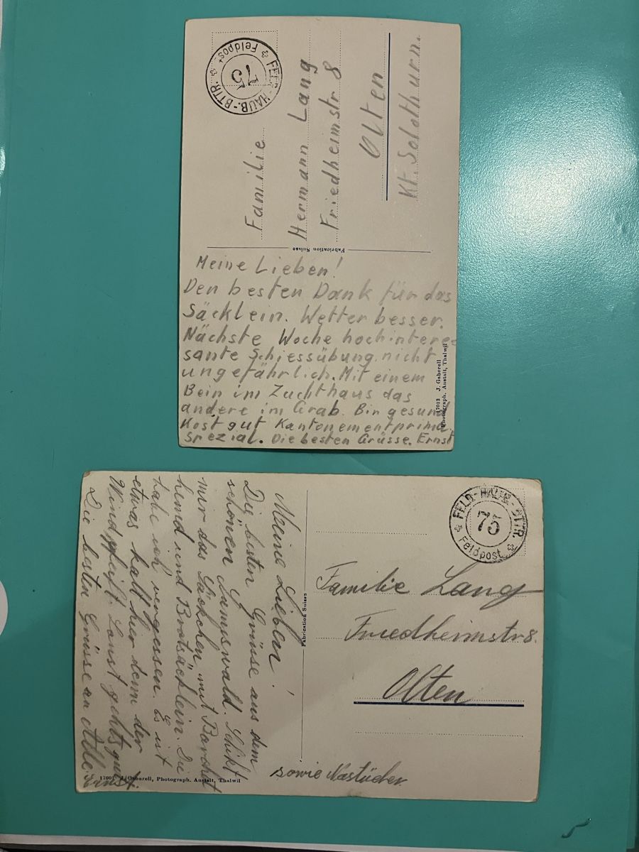 Cartoline postali: Postkarten Set Sumiswald Kirche, Beinhaus, Landschaft – Usato da Bauma venduto da Baumer71 1