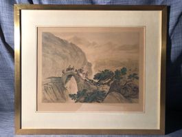 The cross Boden on the Grimsel, John Murray, um 1870 Lithogr