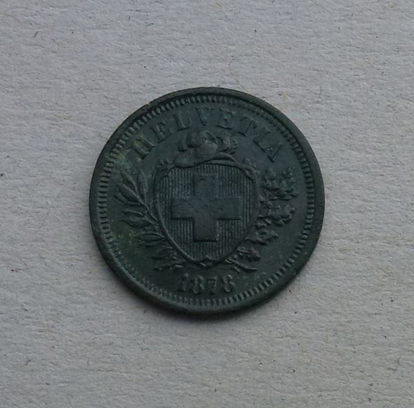 Alle Münzen: ++ 1 Rappen 1878 – Gebraucht aus Walkringen von Casablanca777