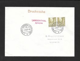 Sonderbrief A. 53 1. Spitalplatz Langenthal 1.7.1937