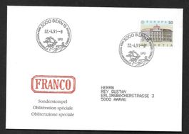 Sonderbrief S. 1131f UPU Conseil Exécutif Bern 22.4.1991