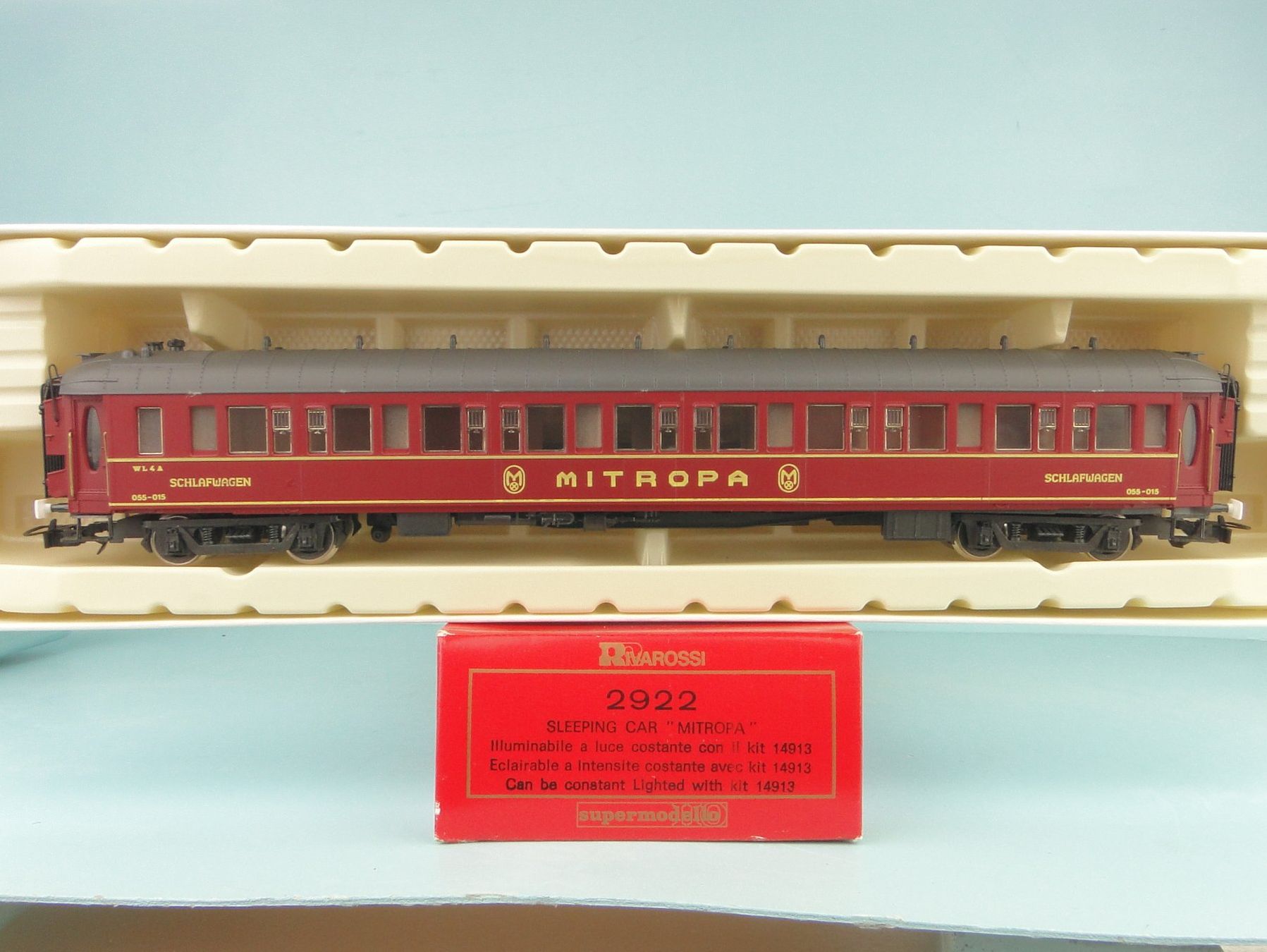 Rivarossi Modellini di ferrovie: Rivarossi 2922 Mitropa Sleeping Car, neuwertig – Usato da Bülach venduto da cann11 1