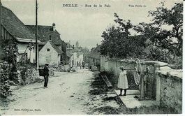Delle (F) Rue de la Paix Boncourt grenzt an Kanton Jura CH