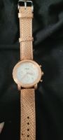 Montre Fossil Femme, bracelet cuir rose.