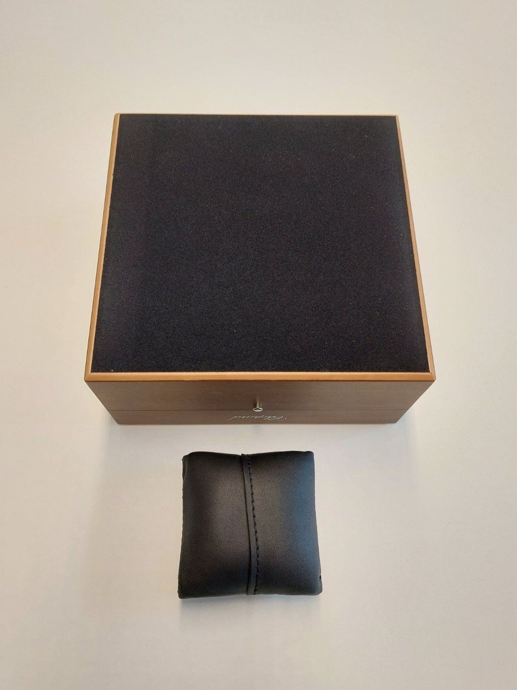 Chopard Scatole porta orologi: Chopard L.U.C - braune Holz Box - ca. 2008 - NEU – Nuovo e nell'imballaggio originale da St. Gallen venduto da shatcy 4