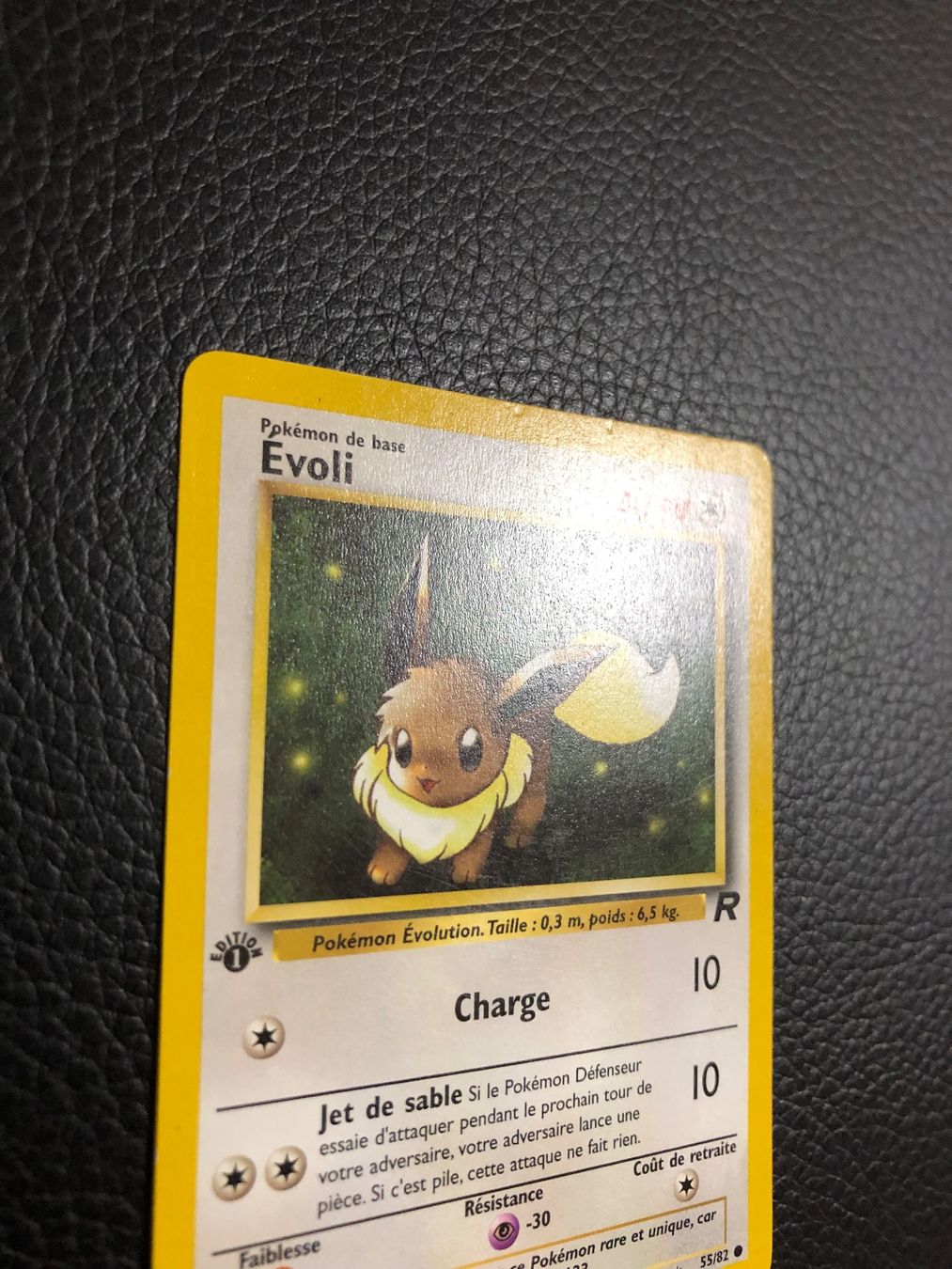 Pokémon Cartes à collectionner: Team Rocket Eevee / Évoli 55/82 1st edition FR Ab 1 – D'occasion à Paradiso par Pkmn10 2