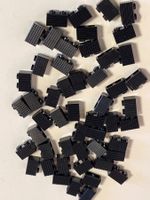 LEGO - 50 Schwartze Rippen Steine