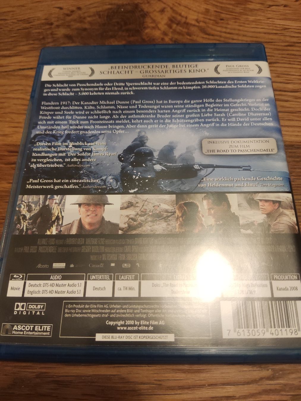 Tutti i DVDs: Das Feld der Ehre - Passchendaele (Blu-ray) – Usato da Oberembrach venduto da giu_7ksd 1