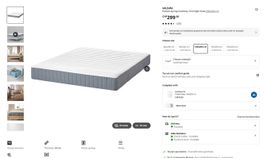 IKEA VALEVÅG Matratze 140×200 cm – fest, guter Zustand
