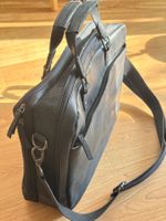 Jost Leder Designer Laptoptasche schwarz