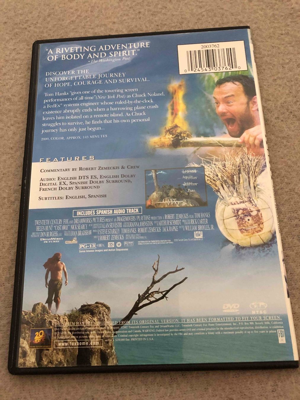 Tutti i DVDs: CAST AWAY DVD – Usato da Zürich venduto da dojoal64 1