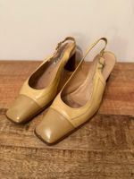 Gabor Slingpumps Gr. 5 (37,5), Gelb, Echtleder