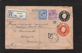 GS Registered Letter England , 4.Aug. 1921