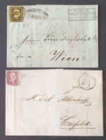 PREUSSEN: 5 Poststücke aus 1851–1866