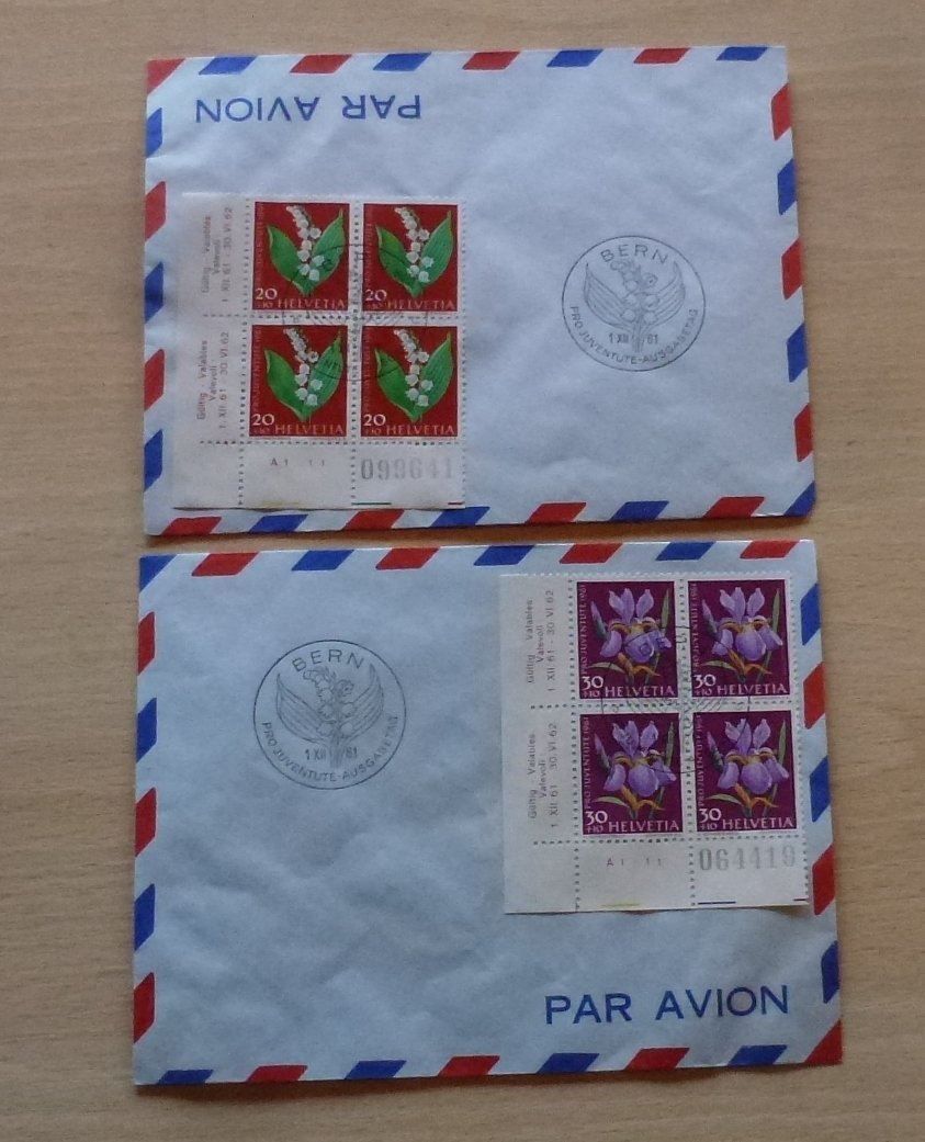 Alle Briefmarken: Lot ++ 5 Briefe Pro Juventute 1961 – Gebraucht aus Walkringen von Casablanca777 2