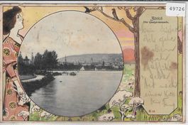 Zürich - Die Quaipromenade - Jugenstil - UPU 1900