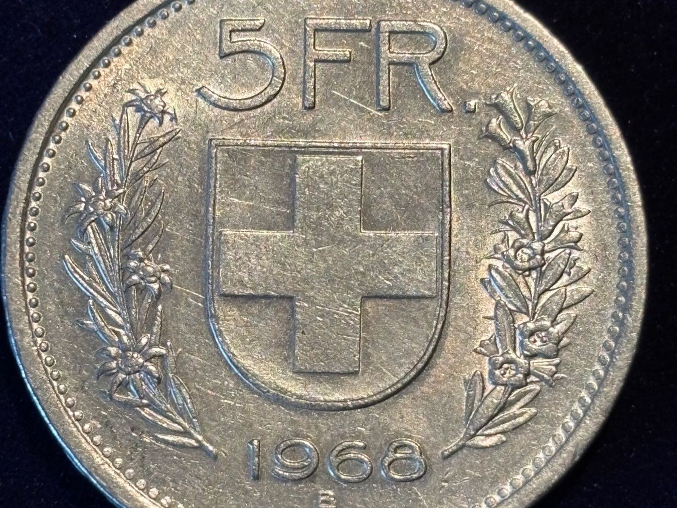 Tutti le monete: Schweizer 5 Franken Münze 1968 – Usato da Salvenach venduto da Haeseli59