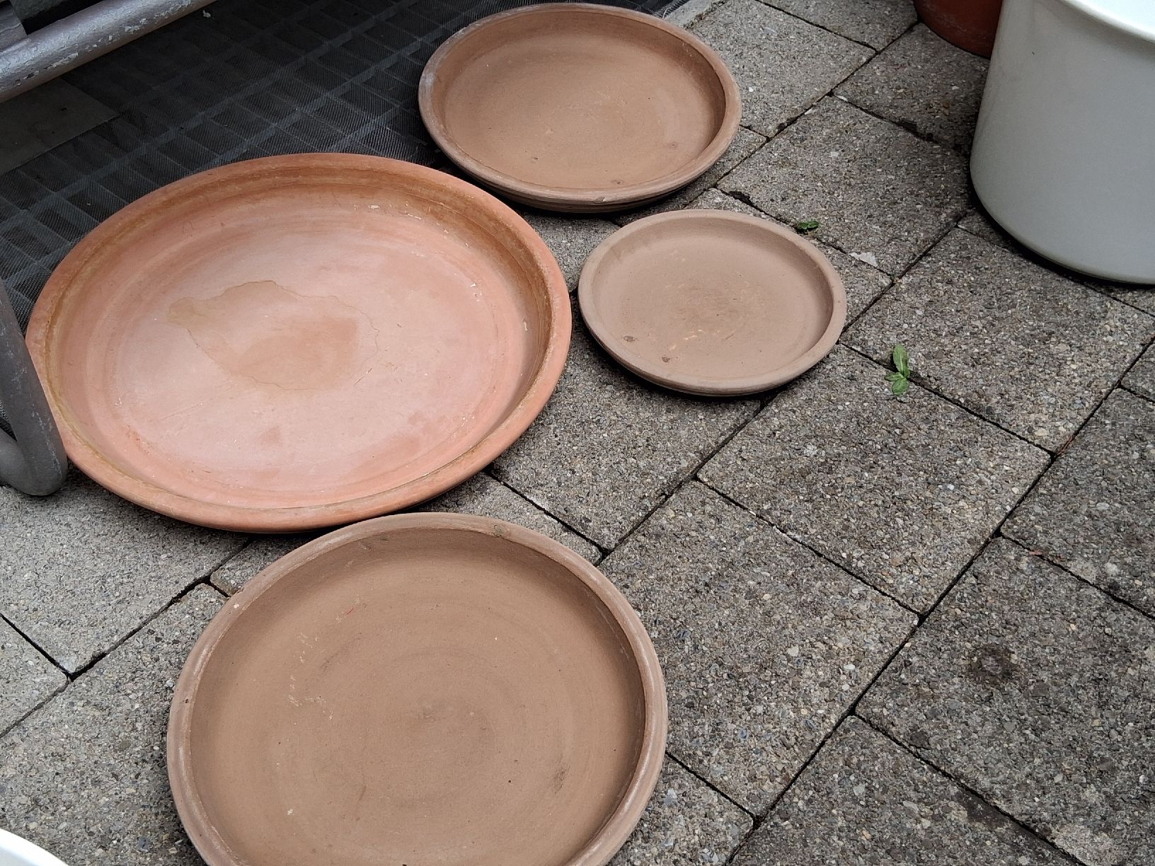 Sottobicchieri: 4 Untersetzer Terrakotta verschiedene Grössen. – Nuovo (secondo la descrizione) da Aarburg venduto da brujil 2