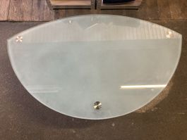 TV Tisch Salontisch Glas Rad