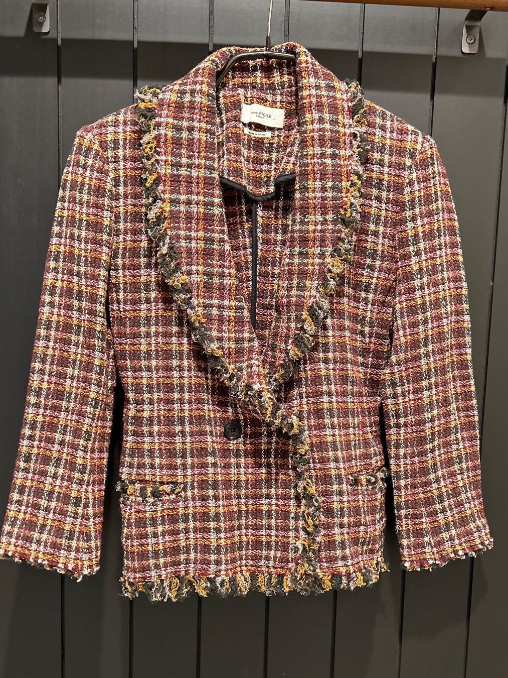 Isabel Marant Giacche: Isabel Marrant Etoile Tweed Jacket – Usato da Zug venduto da CarolineRunge 1
