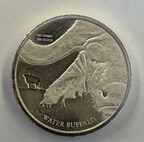 (478) Kongo, Wasserbüffel 2017, 50 Francs, stgl, 100 g