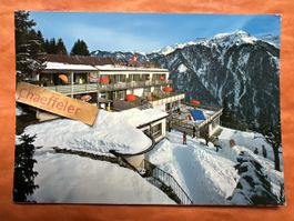 Vintage Postkarte Hotel Alpina Braunwald, Schweiz Winter