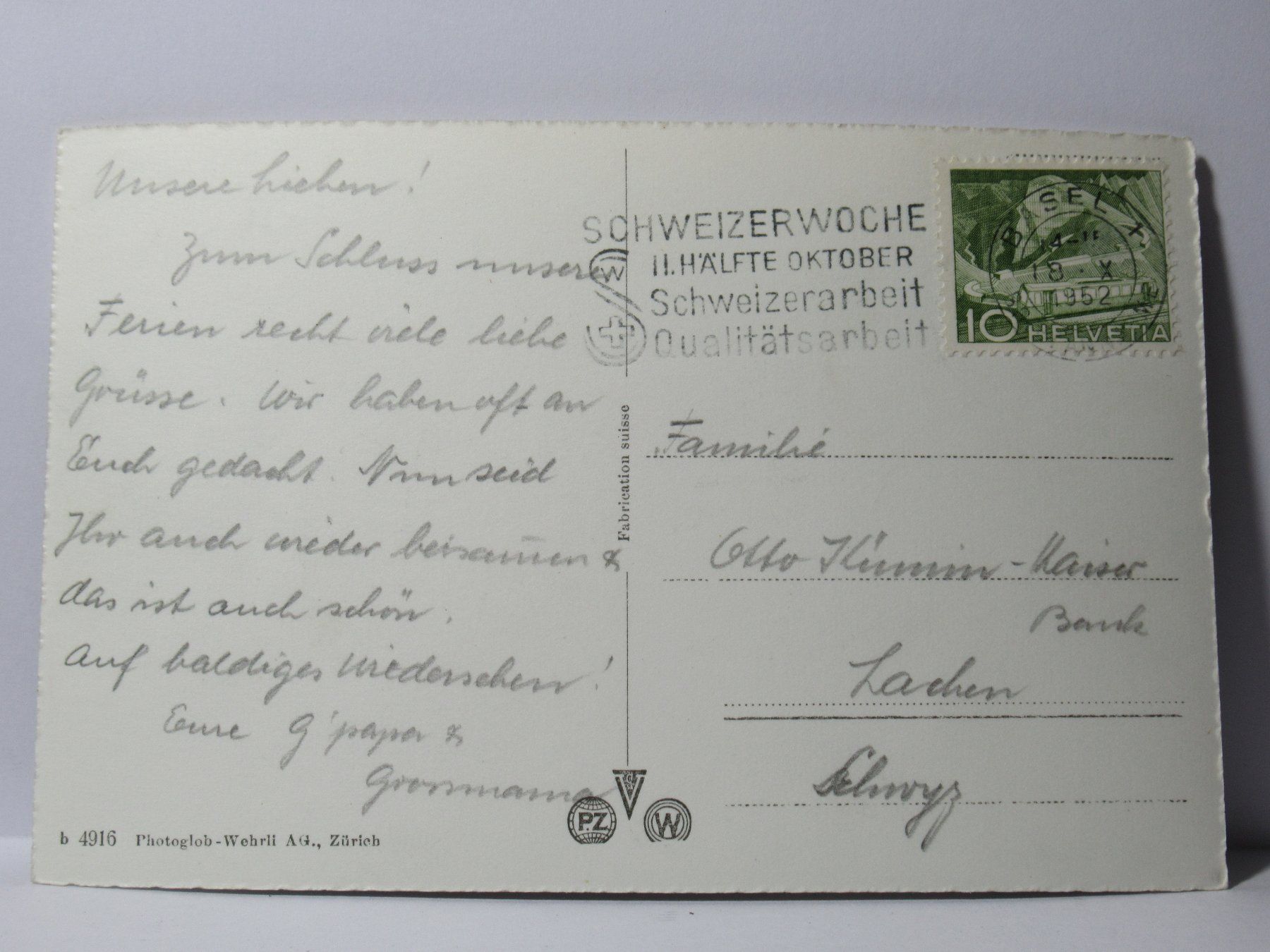 Cartes postales: Olten 1952 – D'occasion à Grenchen par Bluemchen1900 1